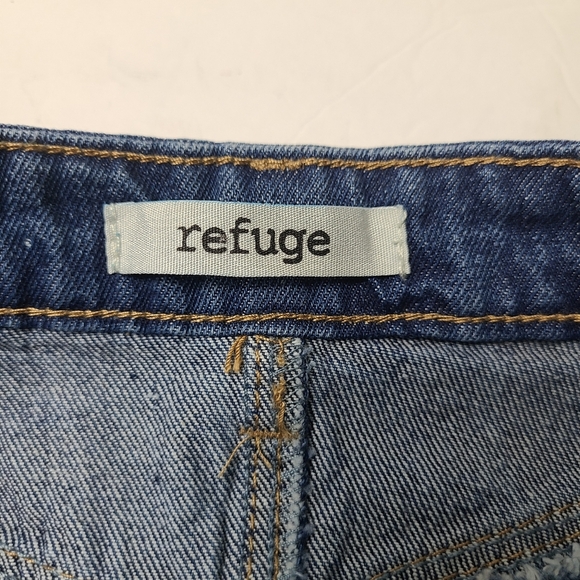 NWT REFUGE distressed jean skirt - Picture 3 of 6